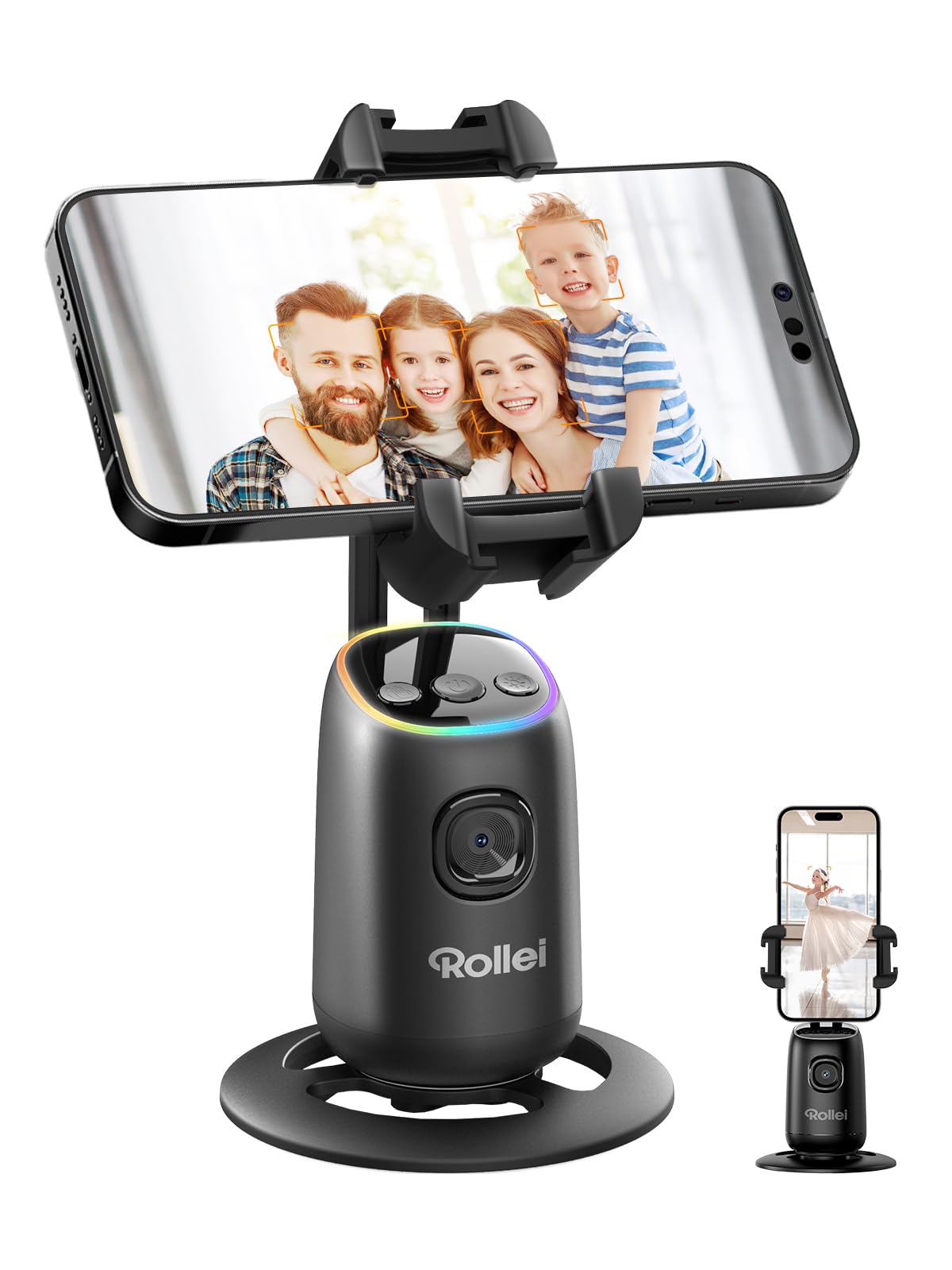 Rollei Easy Creator Desktop - Supporto Smartphone con Tracciamento