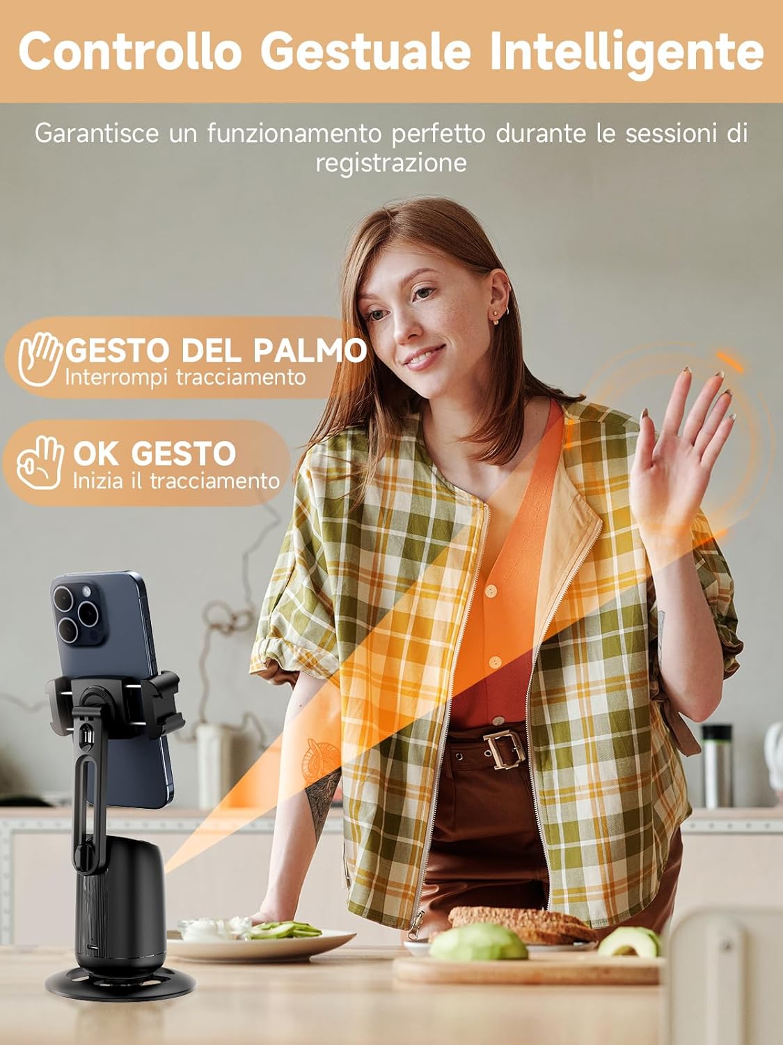 Rollei Easy Creator Desktop - Supporto Smartphone con Tracciamento - immagine 3