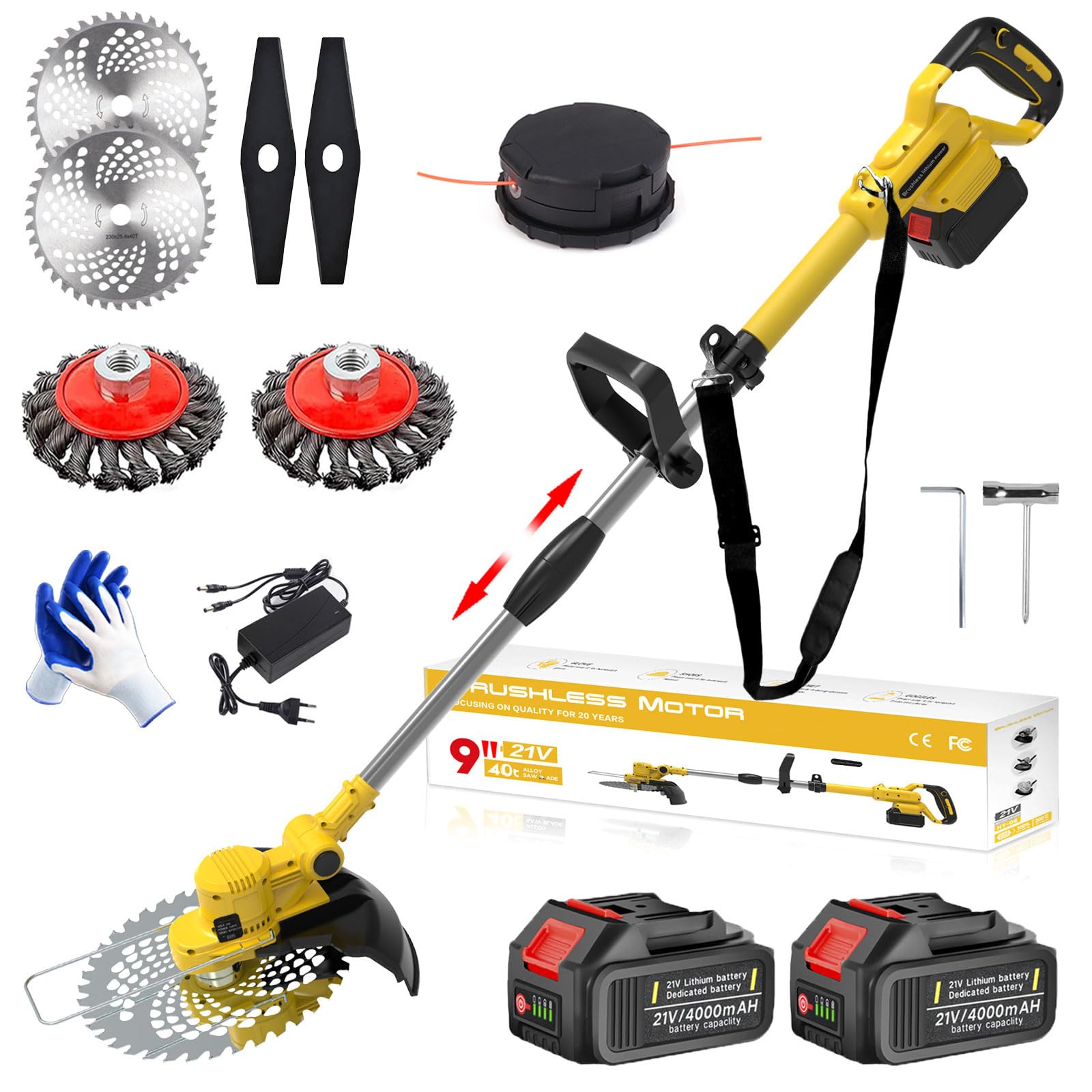 Decespugliatore a Batteria 21V 4 in 1