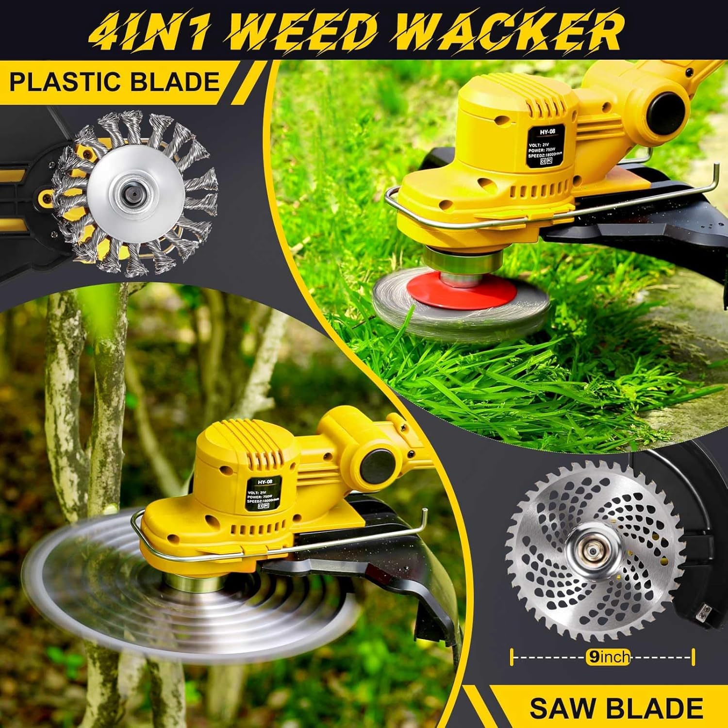 Decespugliatore a Batteria 21V 4 in 1 - immagine 3