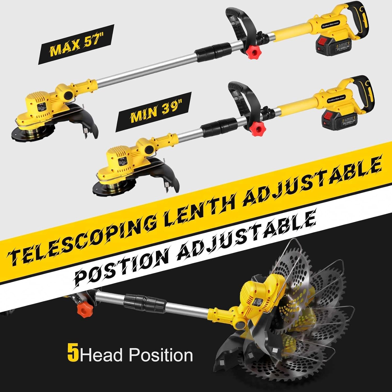 Decespugliatore a Batteria 21V 4 in 1 - immagine 6