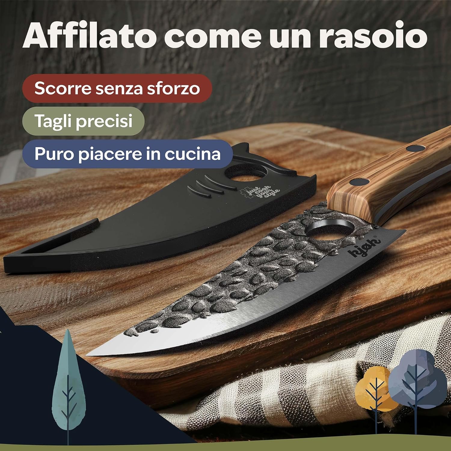 Kjøk Coltello da Cuoco Professionale Giapponese 15cm - immagine 3