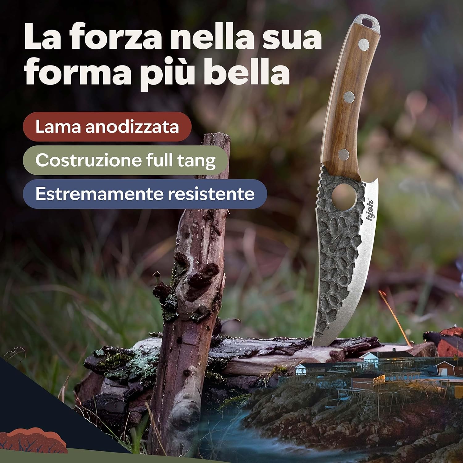 Kjøk Coltello da Cuoco Professionale Giapponese 15cm - immagine 6