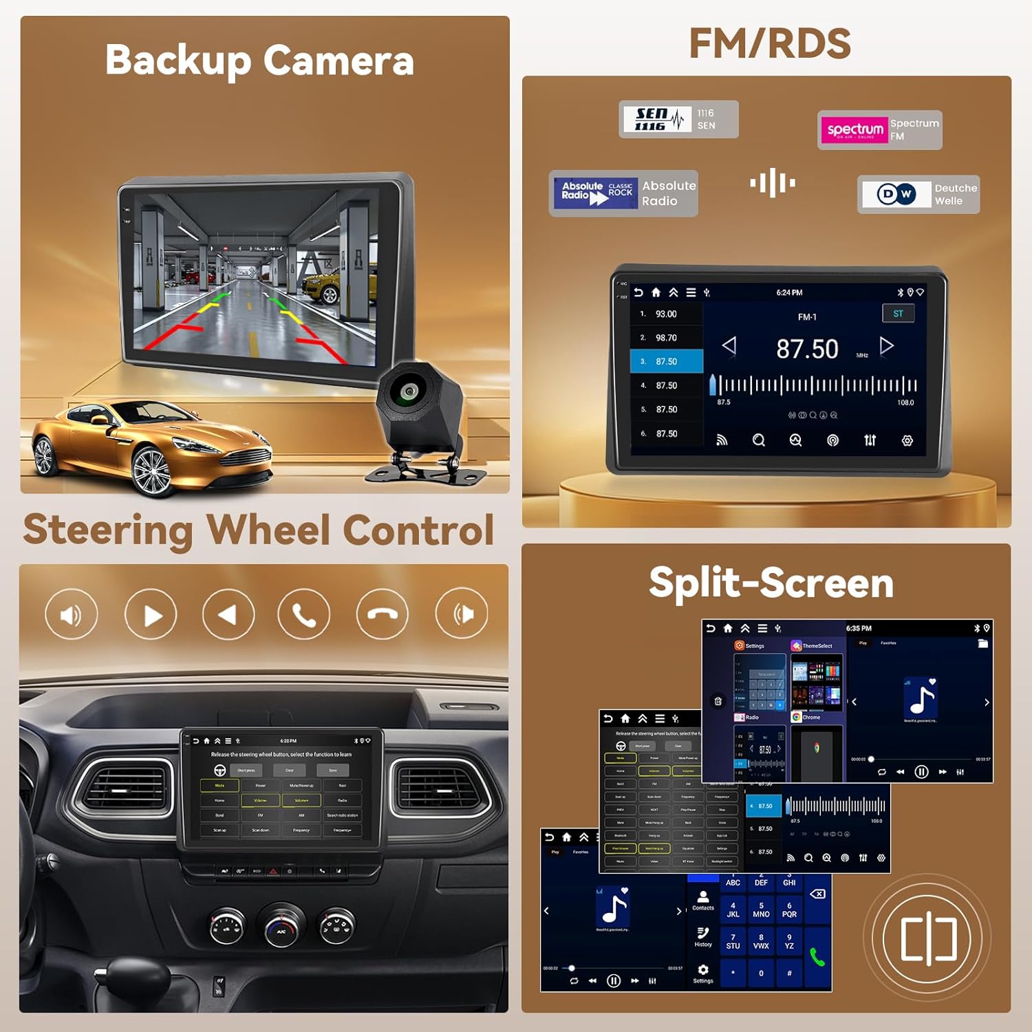 Hikity Android 15 Autoradio per Renault Master 2021 - immagine 4