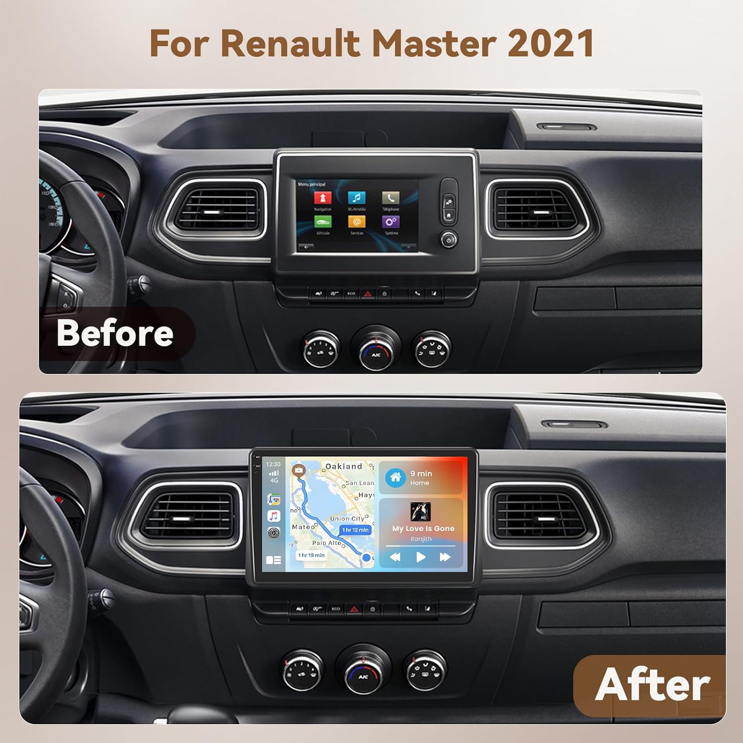 Hikity Android 15 Autoradio per Renault Master 2021 - immagine 5