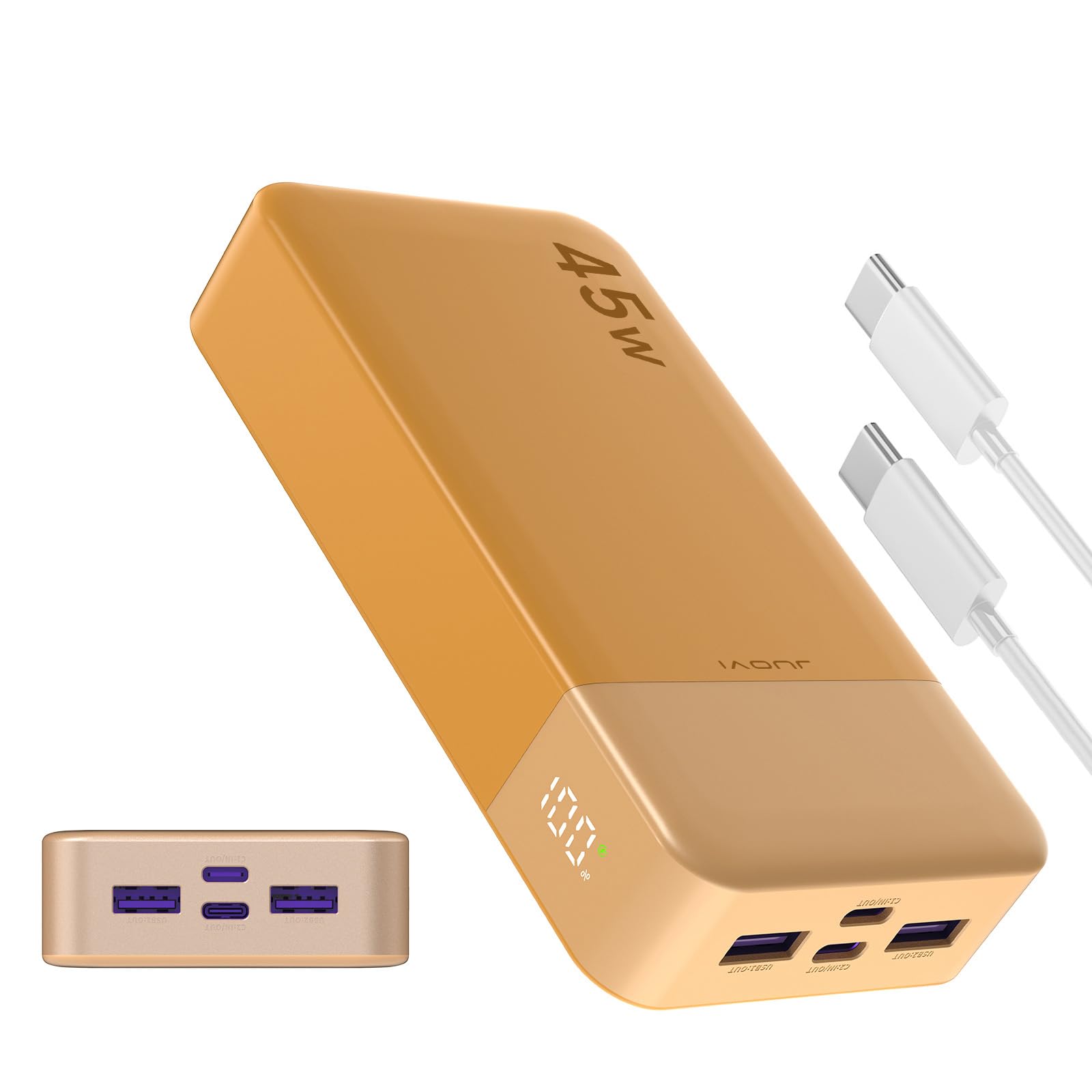 Juovi Power Bank 20000mAh 45W, Arancione