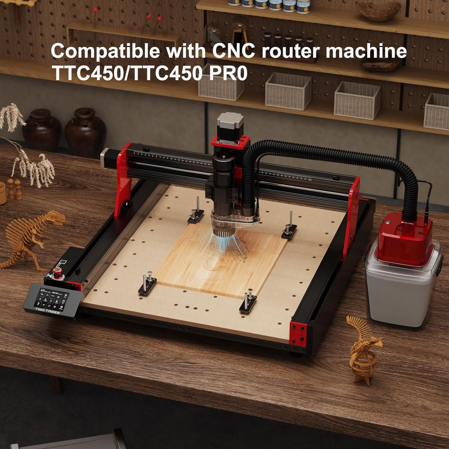 Aspiratore CNC TTC 450 Pro per Motore Mandrino 775/500W - immagine 2