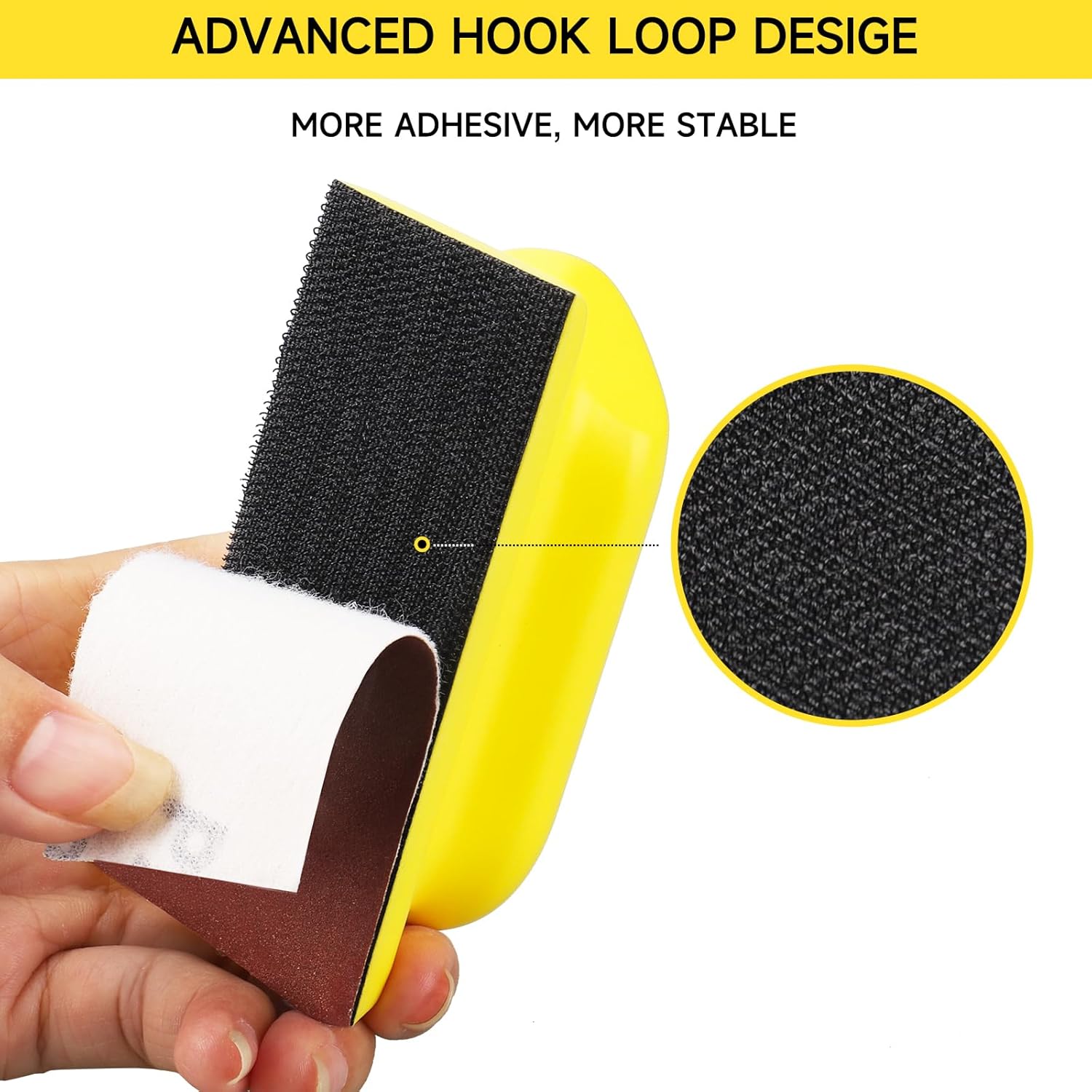 Set Blocco Levigatura Manuale 16 pezzi Gancio Loop - immagine 4