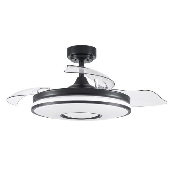 Ventilatore DC Dani 48W Nero con 3 Pale e 6 Velocità