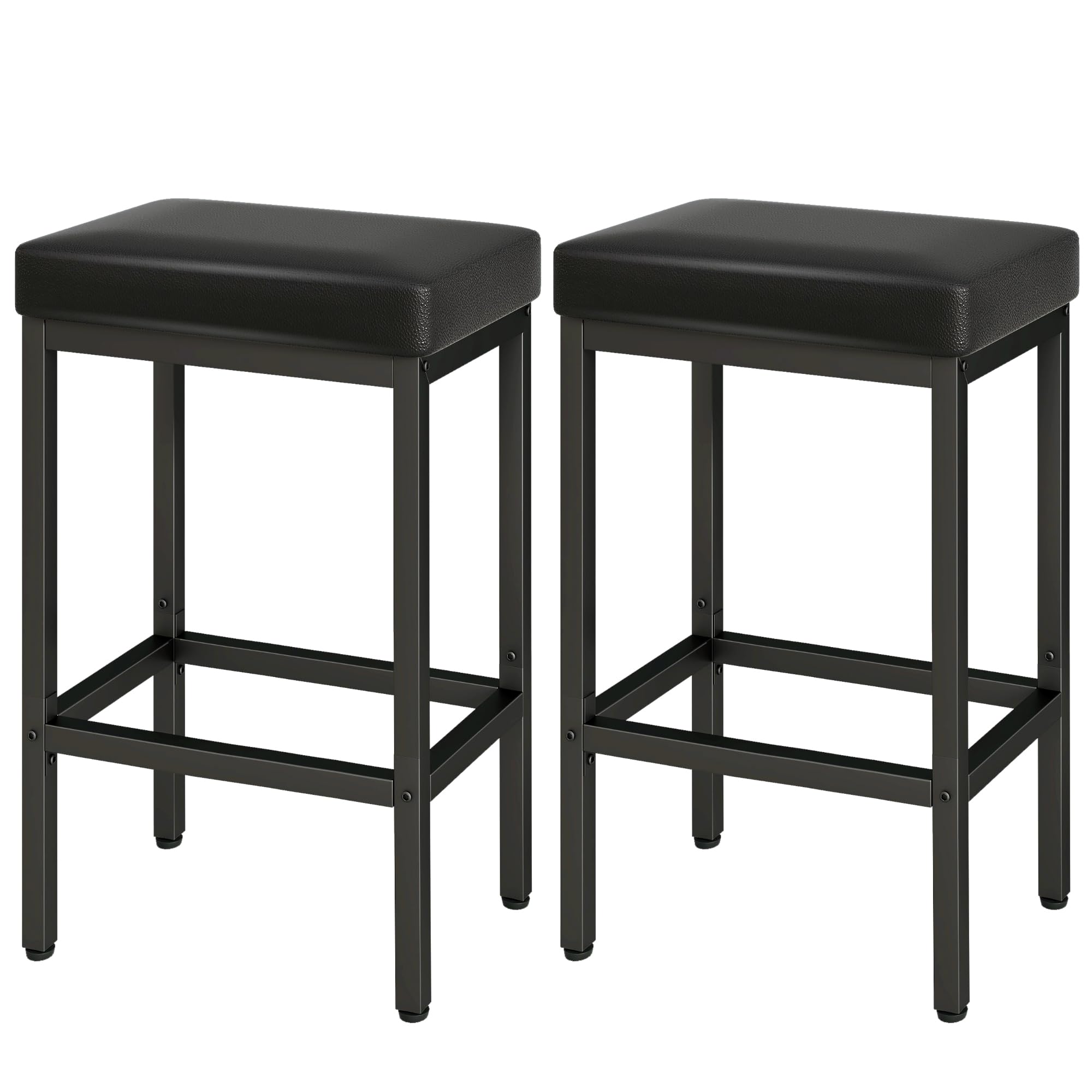 Ymyny Sgabelli Cucina Alti 66cm, Nero