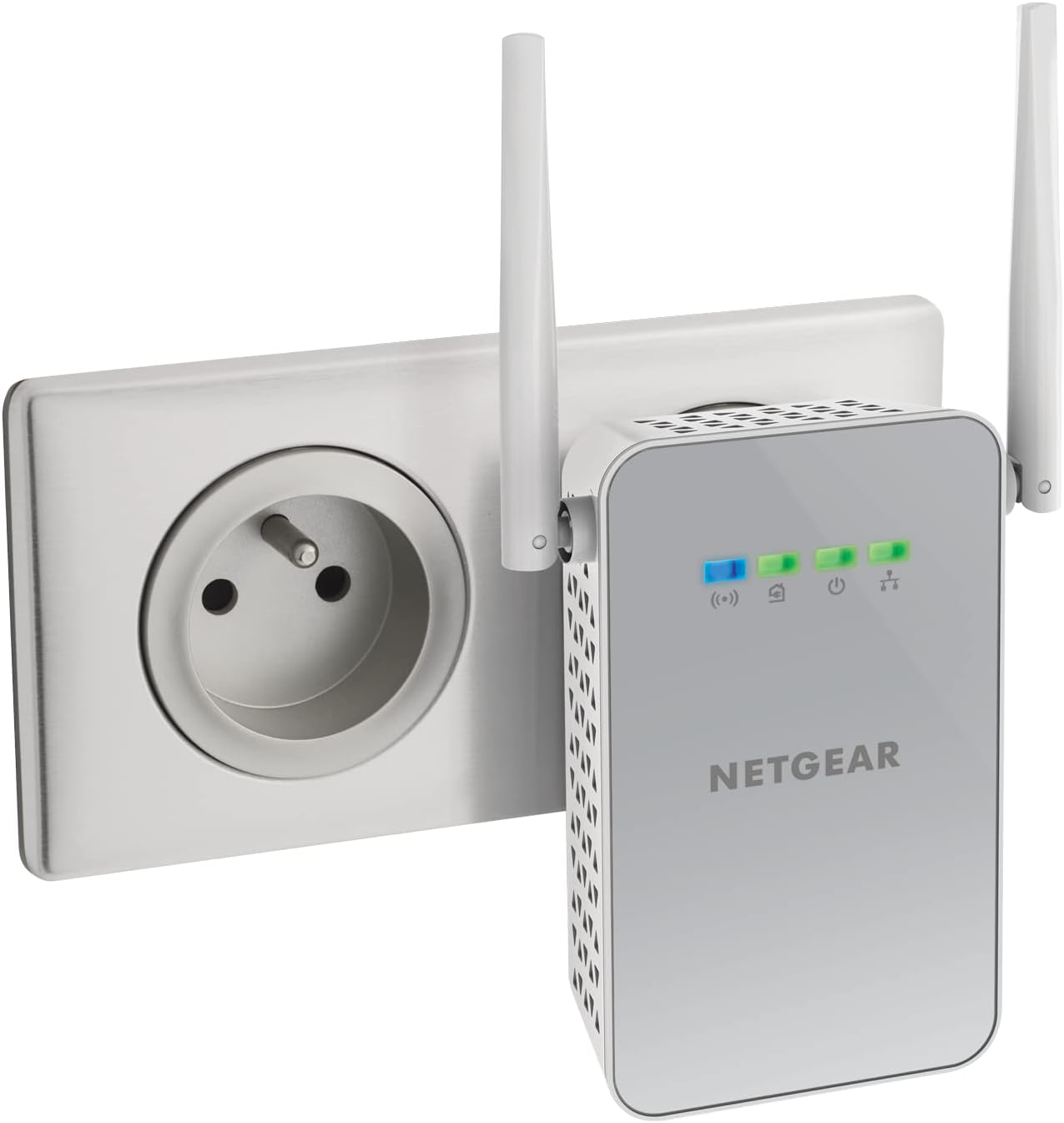 Netgear Plw1000-100Pes - Adattatori Powerline AV1000, Bianco - immagine 2