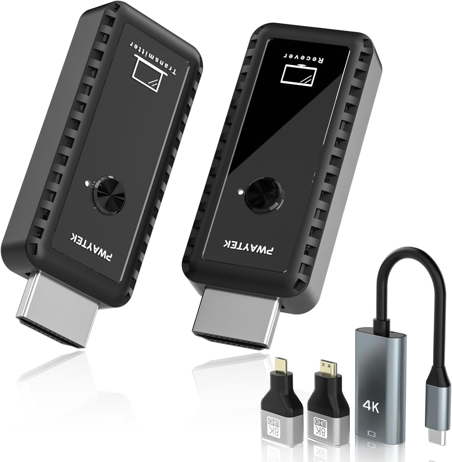 Pwaytek Trasmettitore e Ricevitore HDMI Wireless 4K - immagine 1