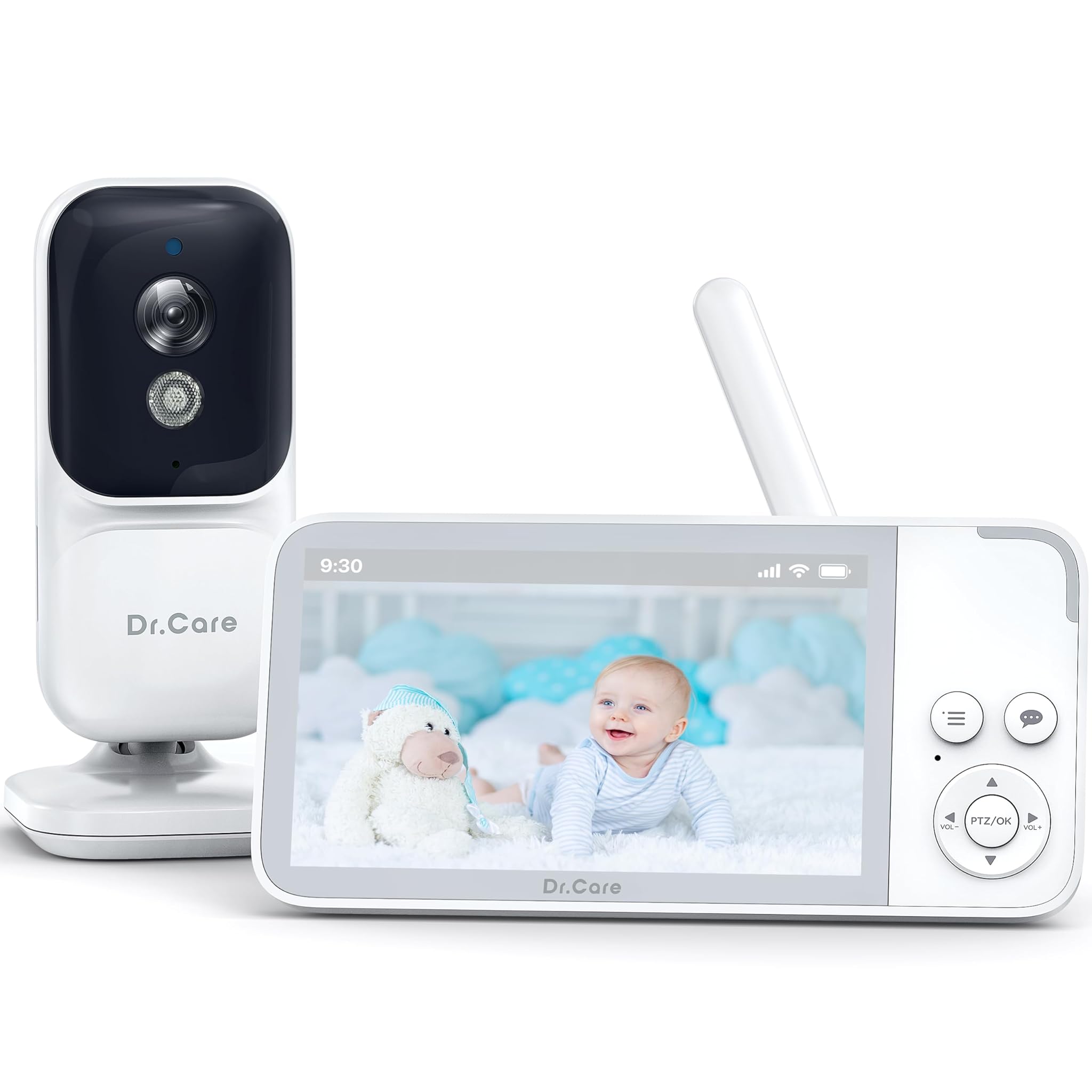 Dr.care NeoView Baby Monitor Video Audio 3.5" con 2 Telecamere