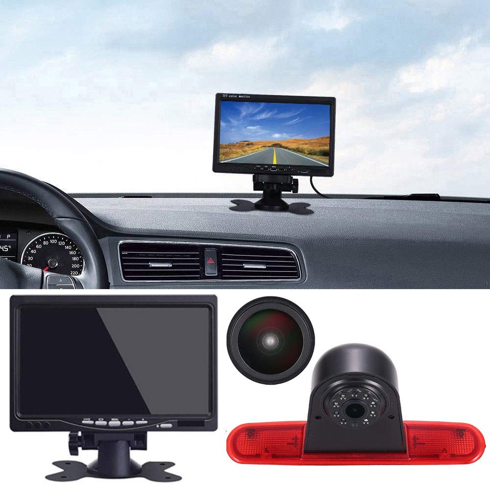 Kit Telecamera Retromarcia 7'' Monitor LCD per Fiat Doblo