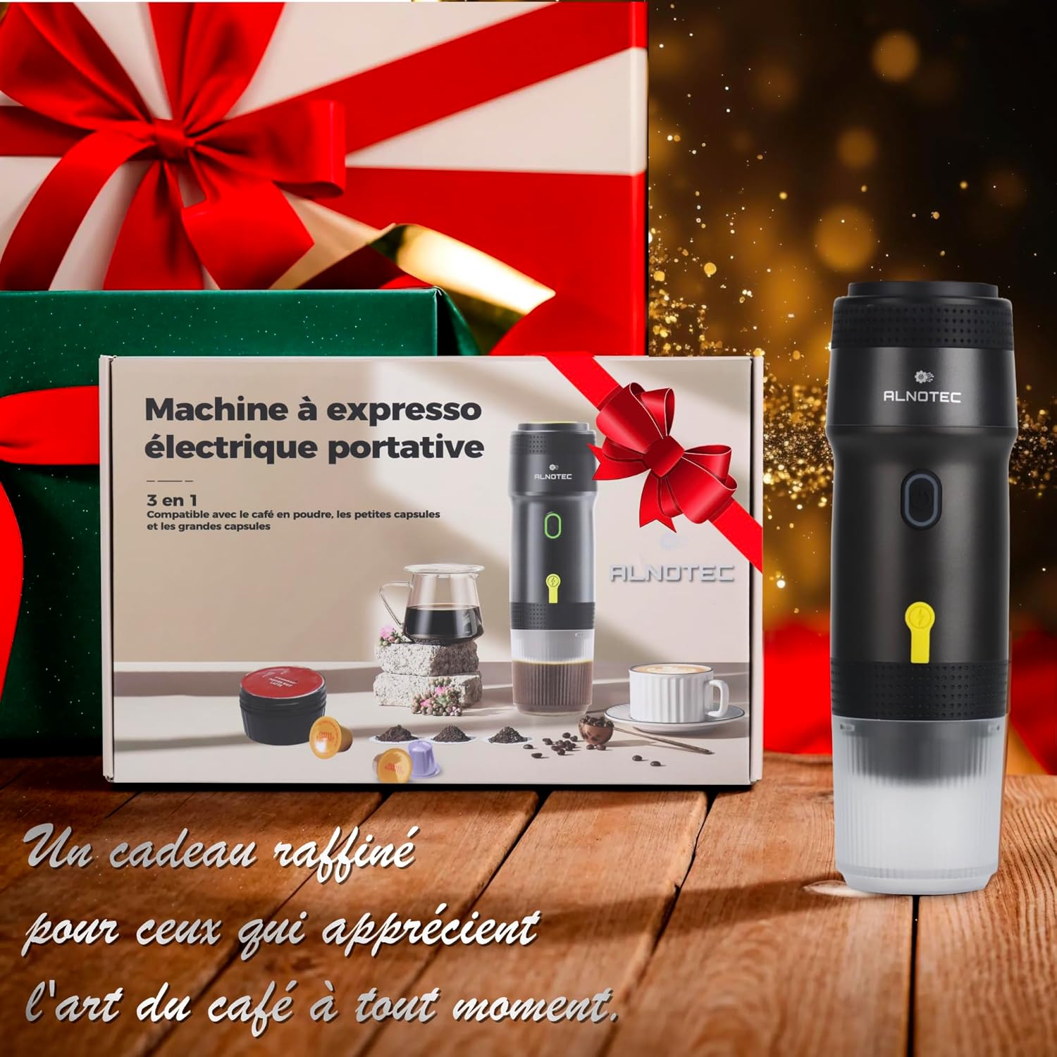 Alnotec Macchina Caffè Espresso Portatile Auto-Riscaldata - immagine 8