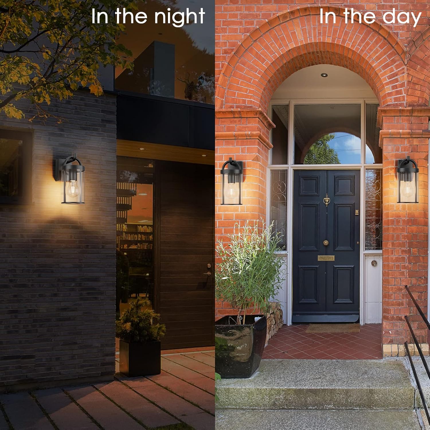 Klighten Lampada da Parete E27 Esterno Vintage, Nera - immagine 4