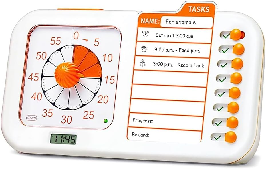 Timer Visivo ADHD con Lavagna di Pianificazione - immagine 1
