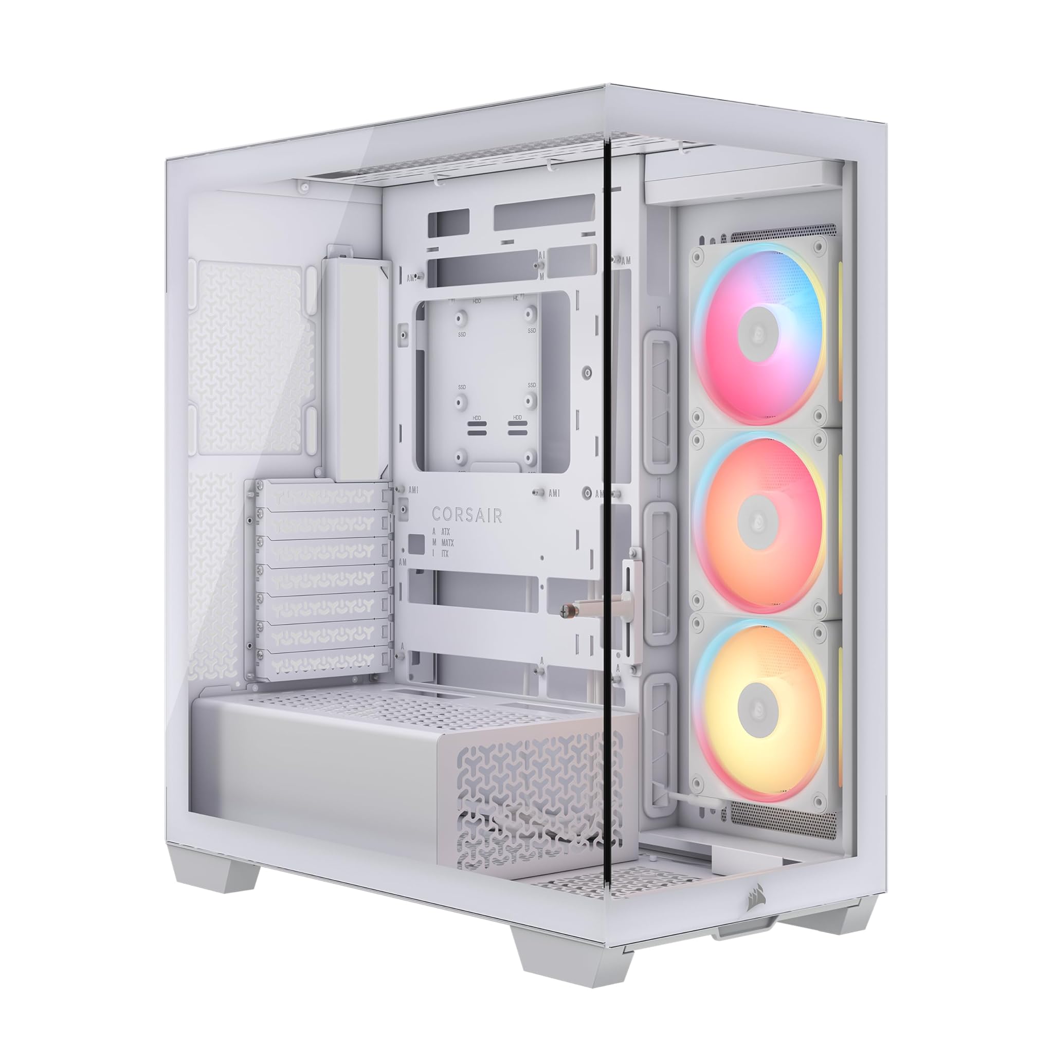 Corsair 3500X LX-R RGB iCUE LINK - Case PC Mid-Tower, Bianco