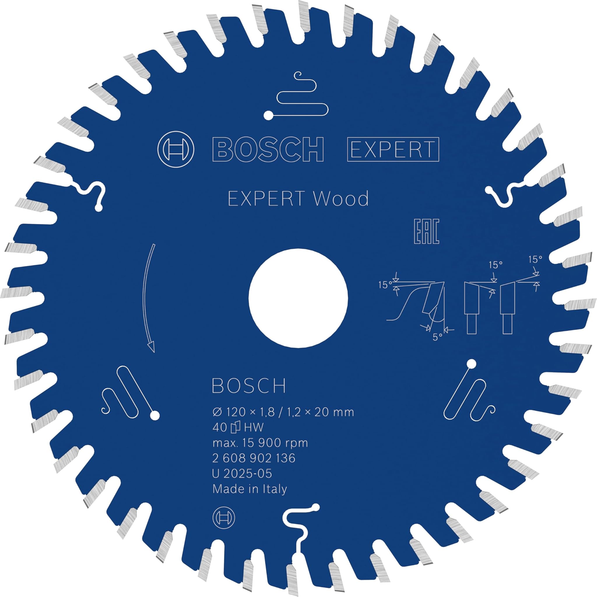Bosch Lama Sega Circolare EXPERT per Legno Cablata