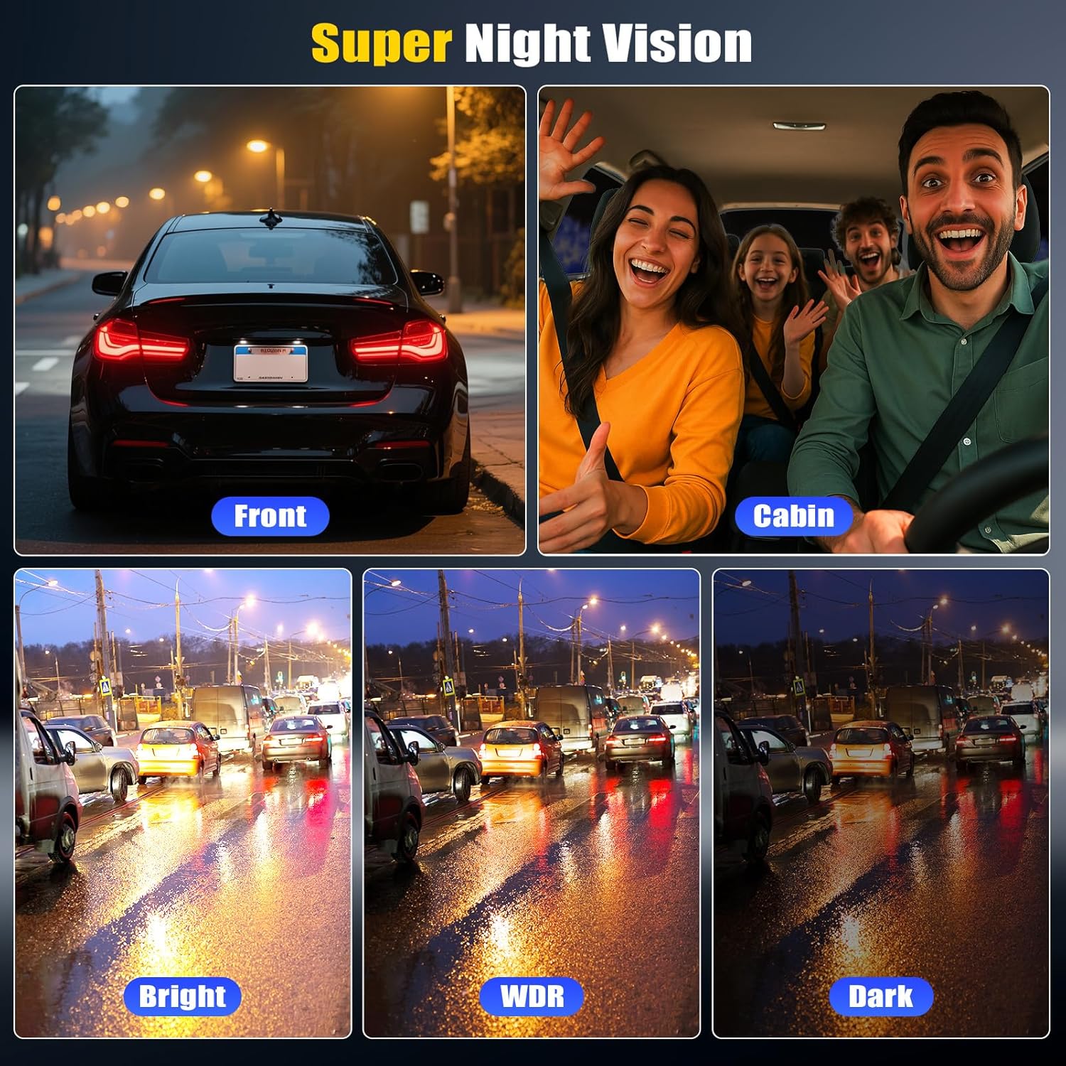 4K 360° Dash Cam Auto con GPS e Grandangolo 150° - immagine 8