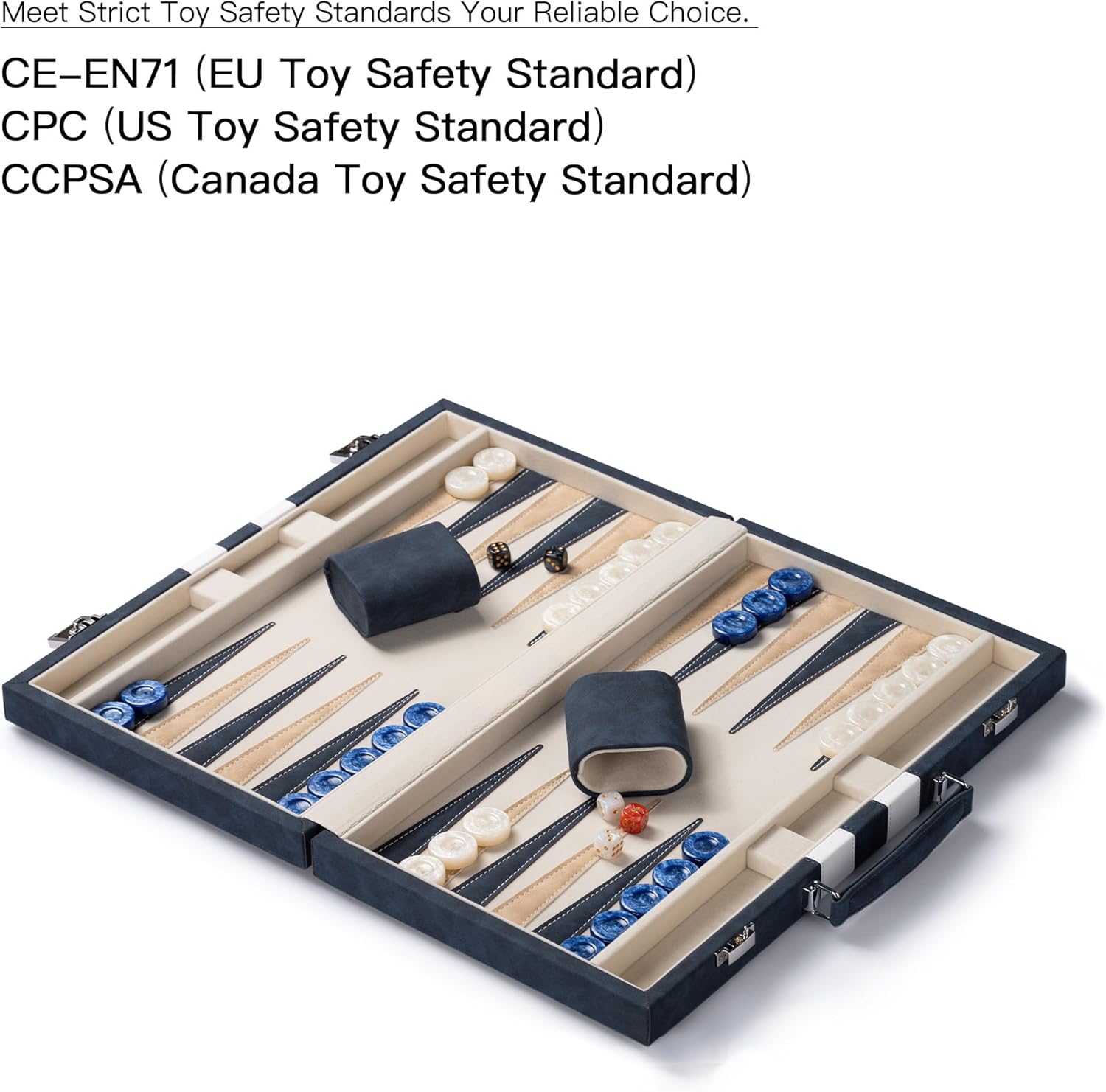 Backgammon Sets for Adults - Gioco da Tavolo Classico - immagine 3