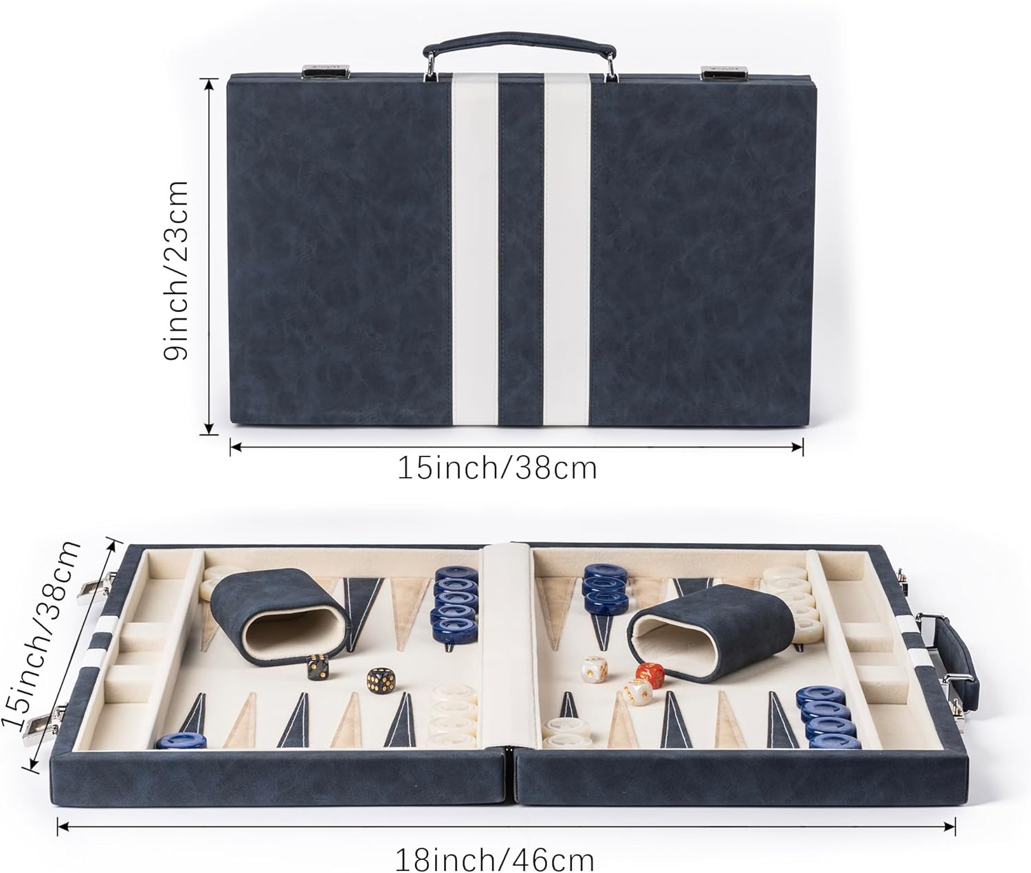 Backgammon Sets for Adults - Gioco da Tavolo Classico - immagine 6