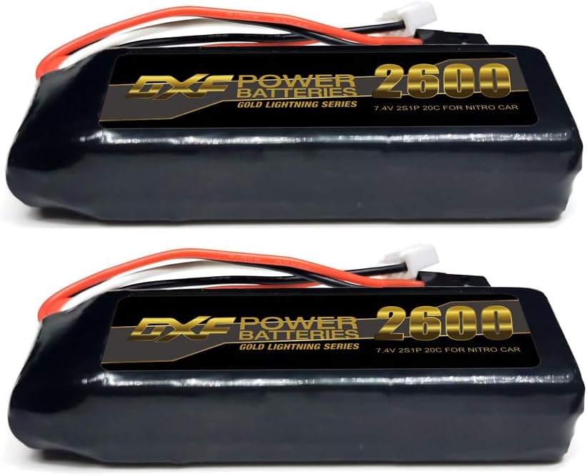 Dxf Batteria Lipo 2S 2600mAh 7.4V 20C (2 pz) - immagine 1