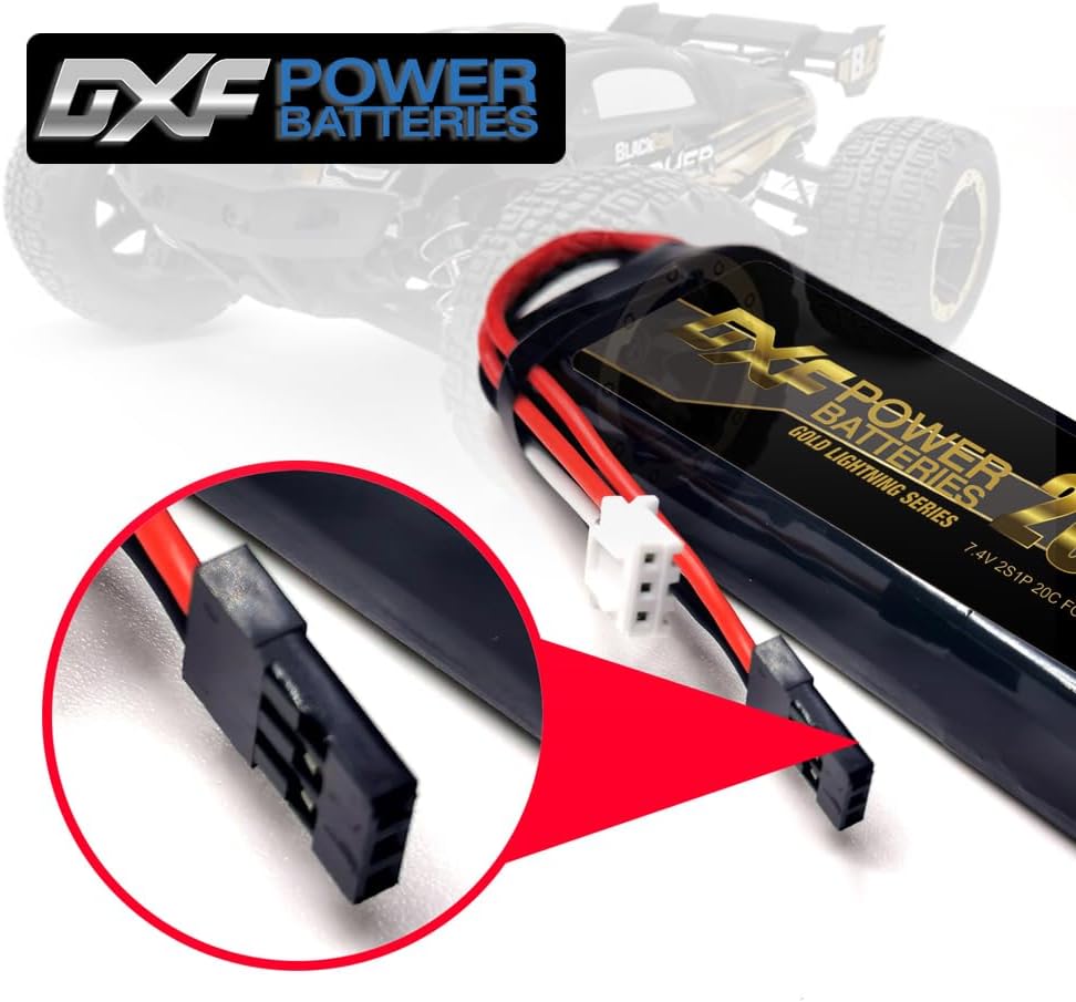 Dxf Batteria Lipo 2S 2600mAh 7.4V 20C (2 pz) - immagine 3