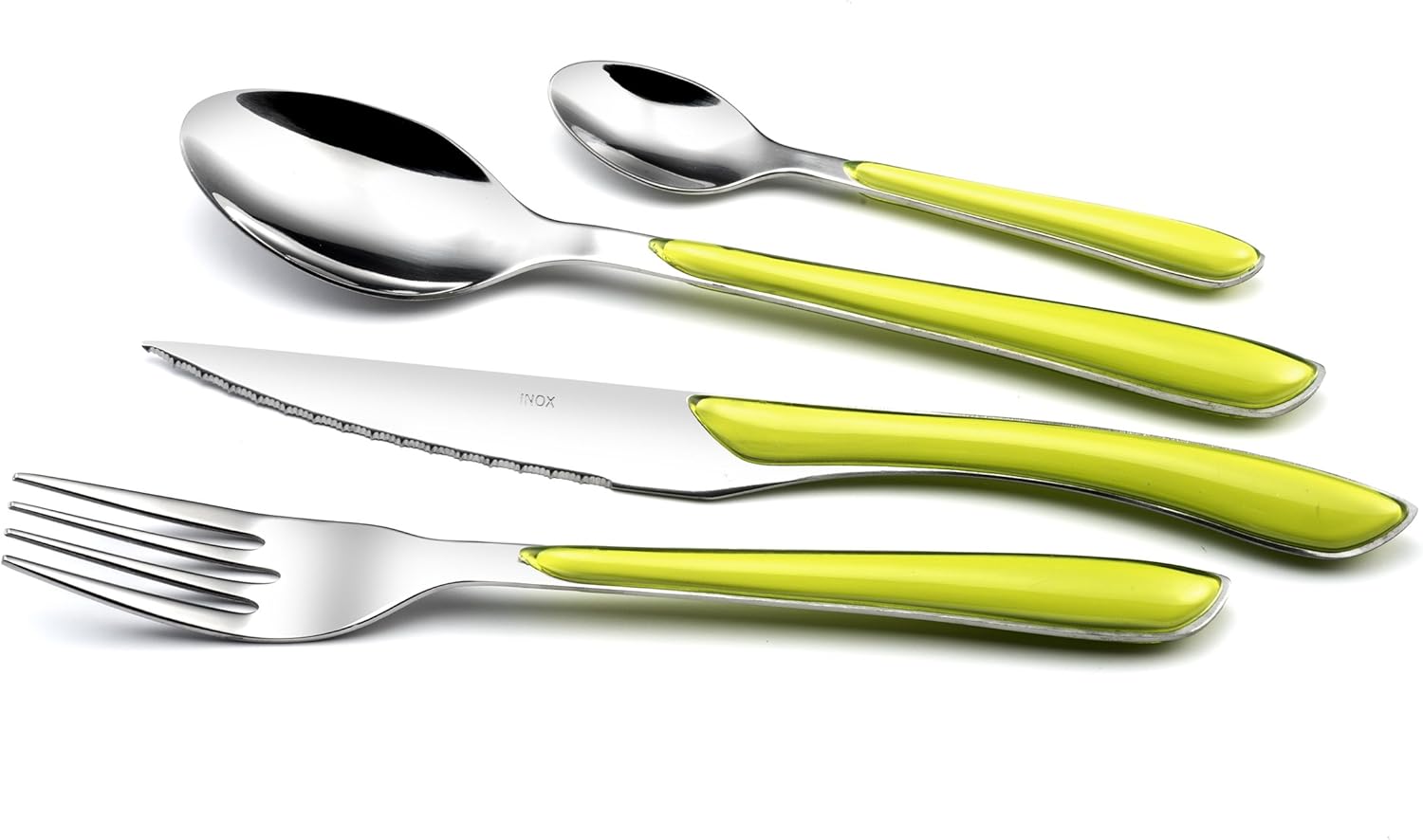 ECLAT Set di posate da 24 pezzi, verde - immagine 2