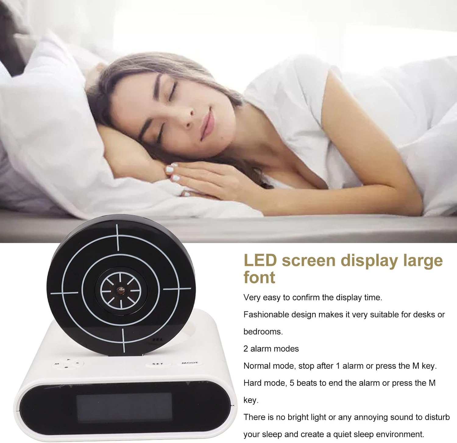 Digital Target Dreid Clock - Sveglia con Display LED - immagine 3