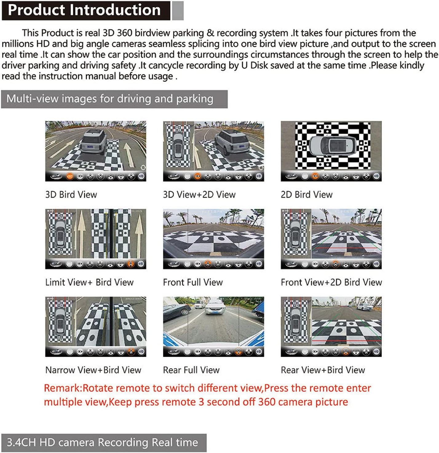 Kit Telecamera Surround 360° per Auto - immagine 4