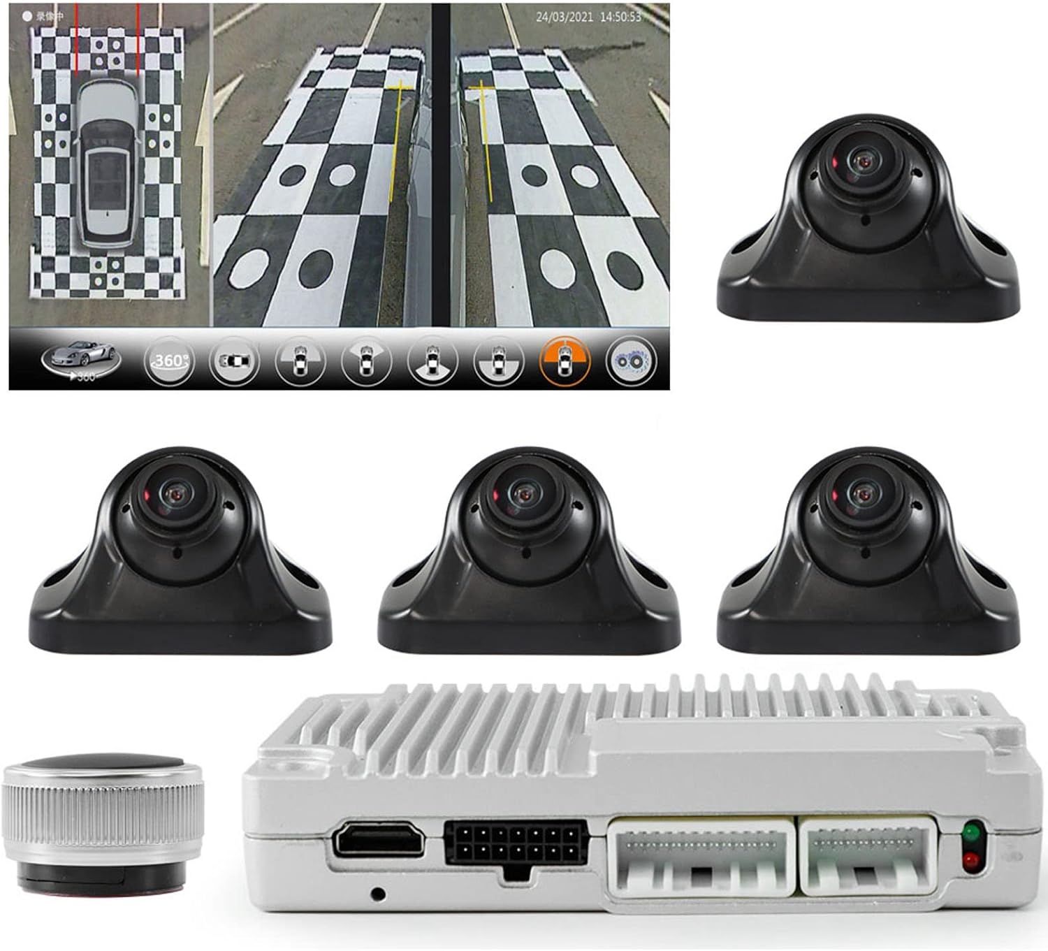 Kit Telecamera Surround 360° per Auto - immagine 5