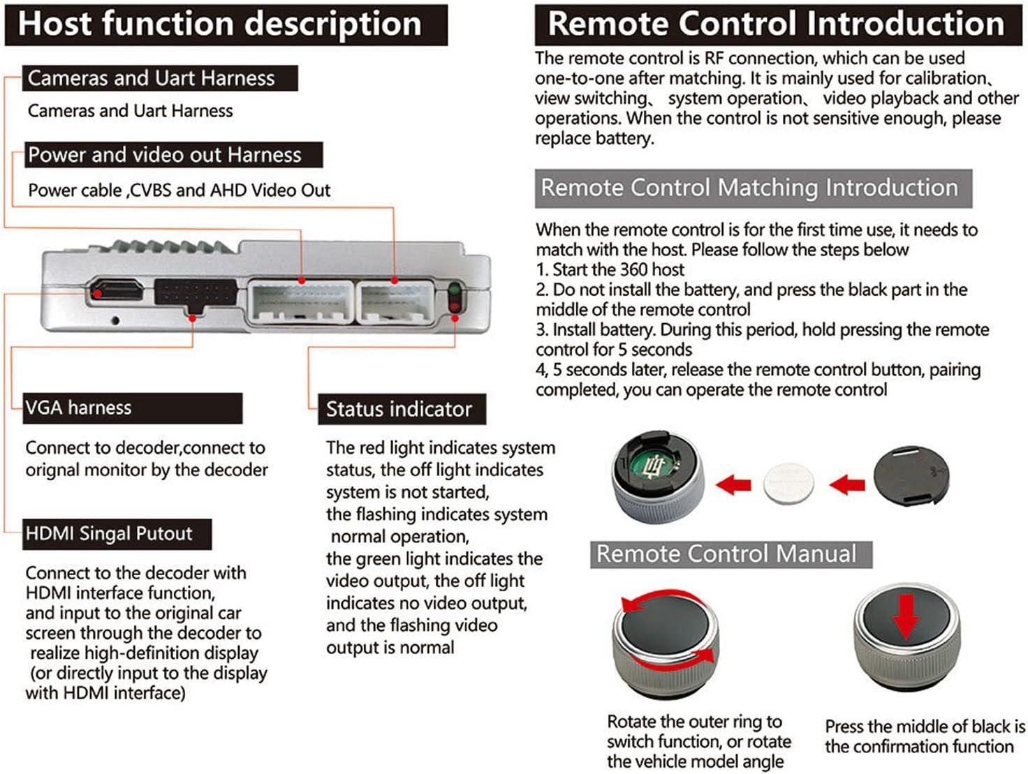 Kit Telecamera Surround 360° per Auto - immagine 8