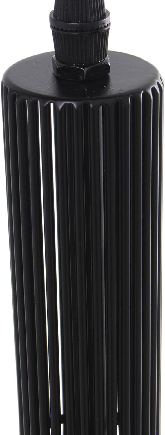 LÁMPARA TECHO METAL NEGRA 1XE27 MAX 60W NO INCLUIDA_14X16X37CM, CABLE NEGRO 70CM - immagine 2