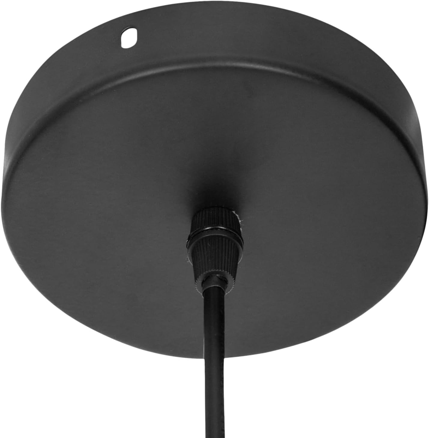 LÁMPARA TECHO METAL NEGRA 1XE27 MAX 60W NO INCLUIDA_14X16X37CM, CABLE NEGRO 70CM - immagine 5