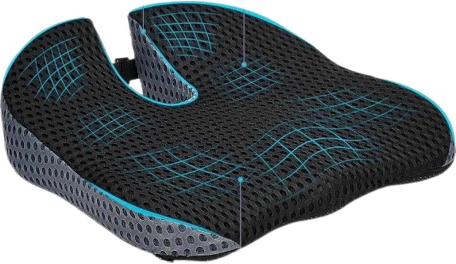 Cuscino Sedile Auto in Memory Foam con Rete 4D - immagine 1