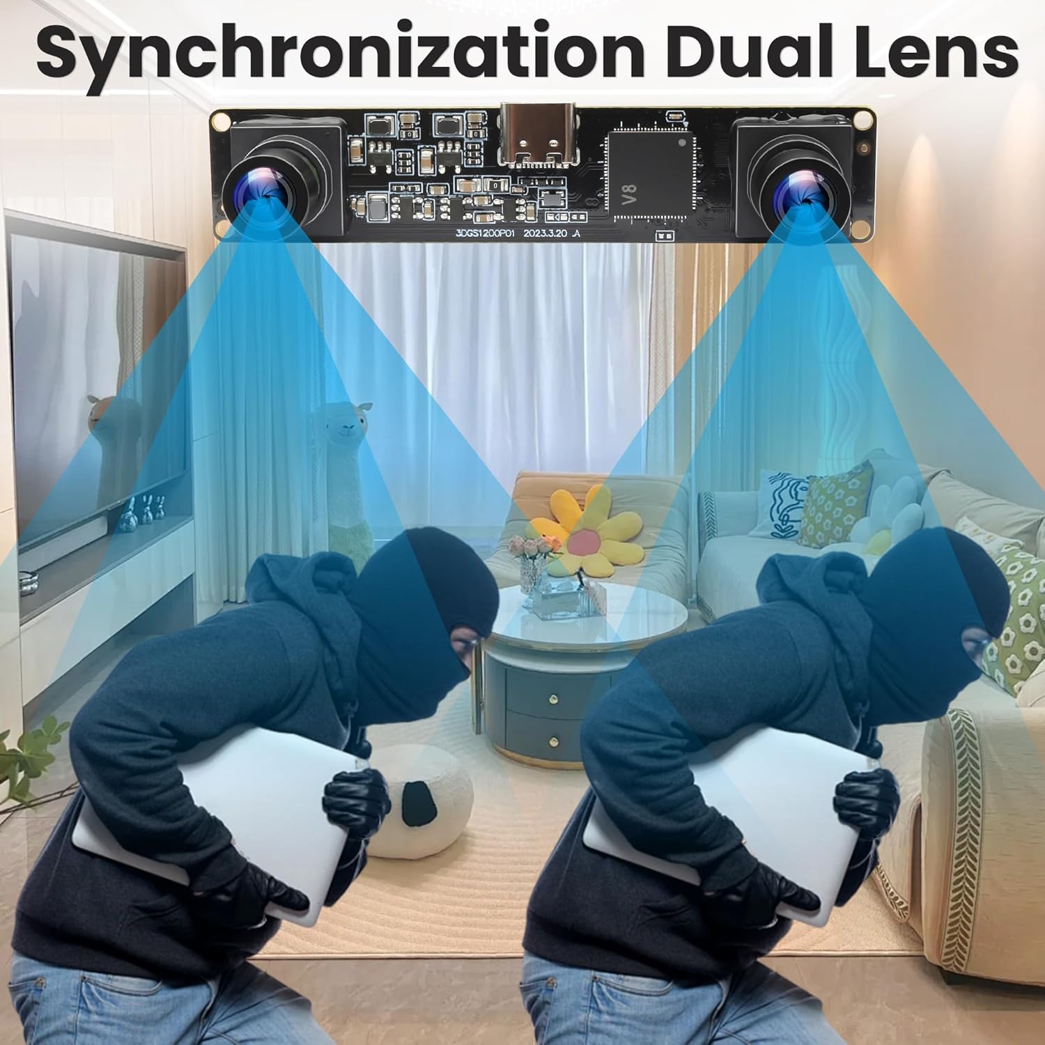 Elp 120 fps 3D Stereo USB Camera Global Shutter 1200P - immagine 2