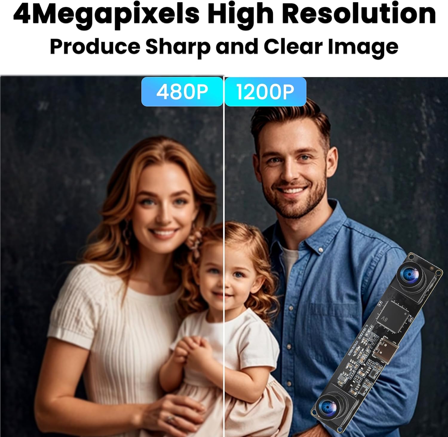 Elp 120 fps 3D Stereo USB Camera Global Shutter 1200P - immagine 5