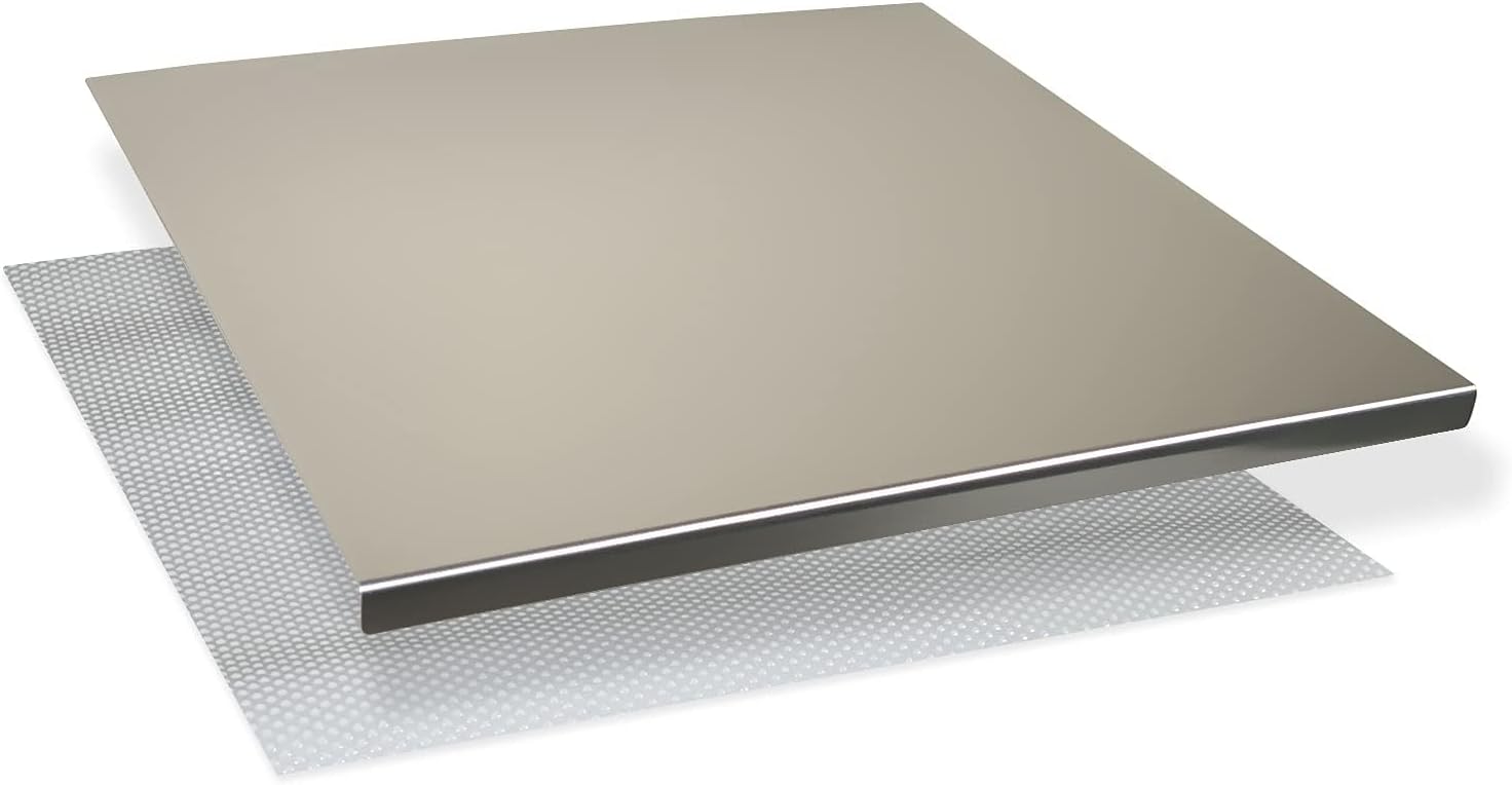 INOXLM Tagliere Spianatoia in Acciaio Inox 40x44 cm