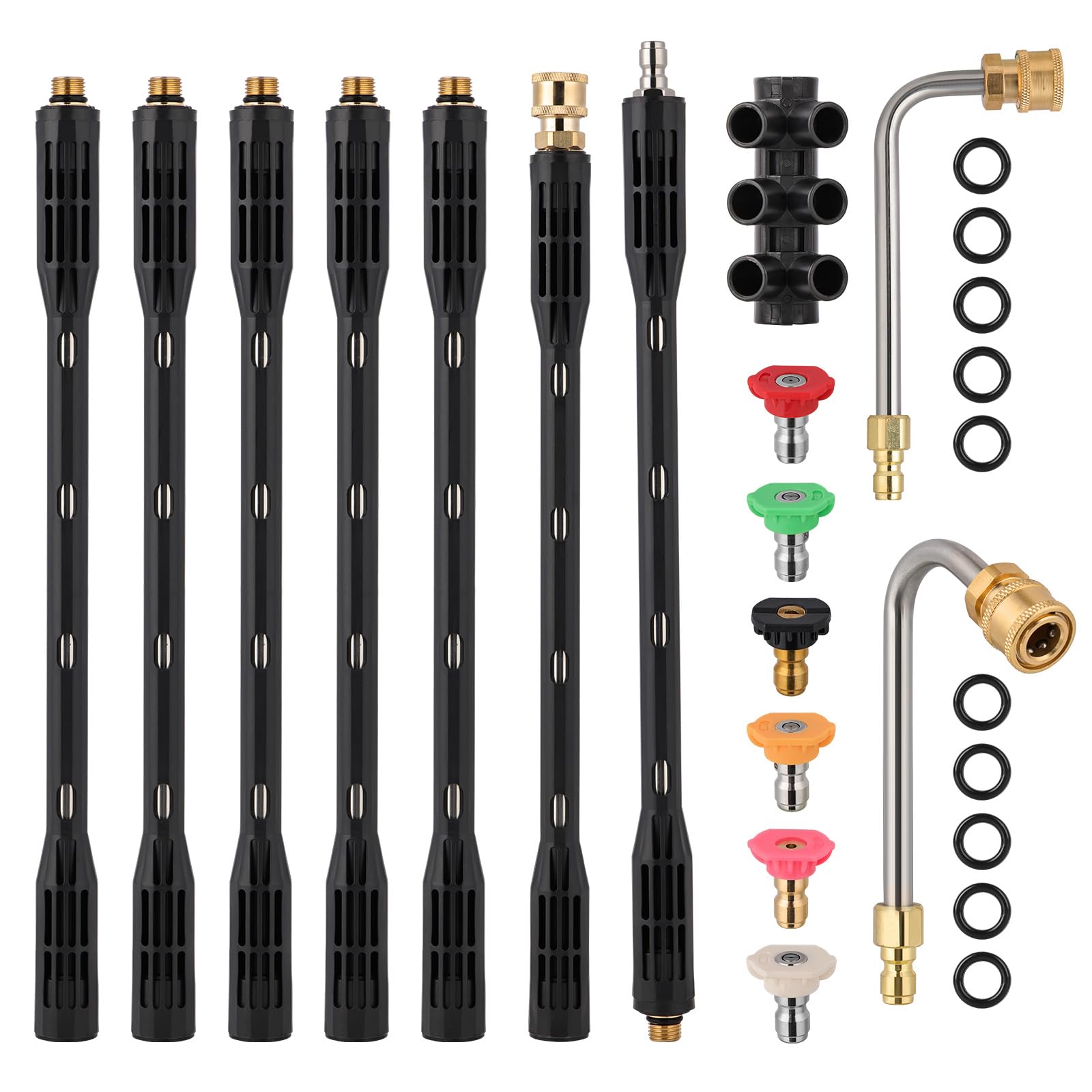 Set Prolunga Lancia Idropulitrice 4000PSI 285cm