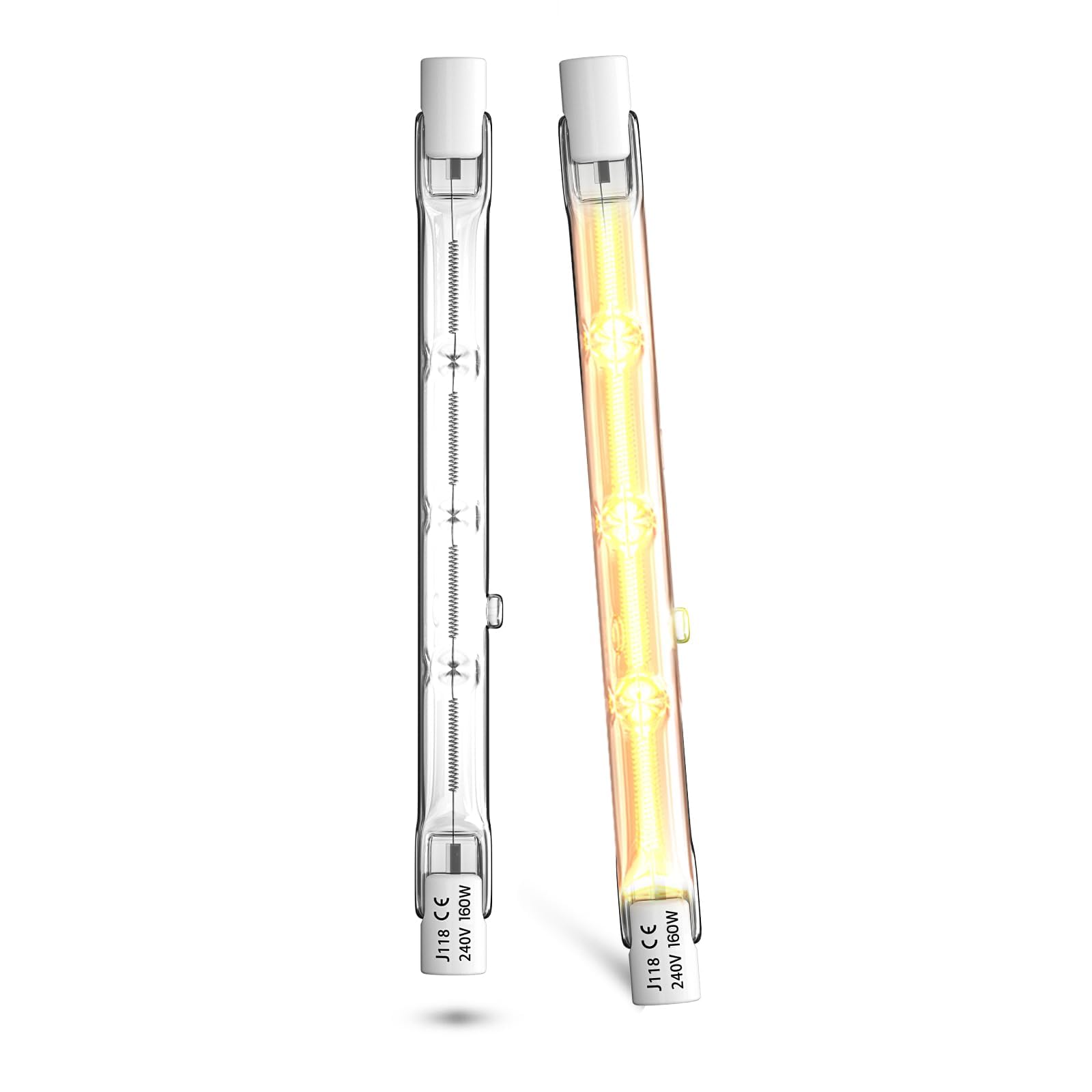 Lamptobe Lampadina Alogena R7s 118mm 160W, 2 Pezzi