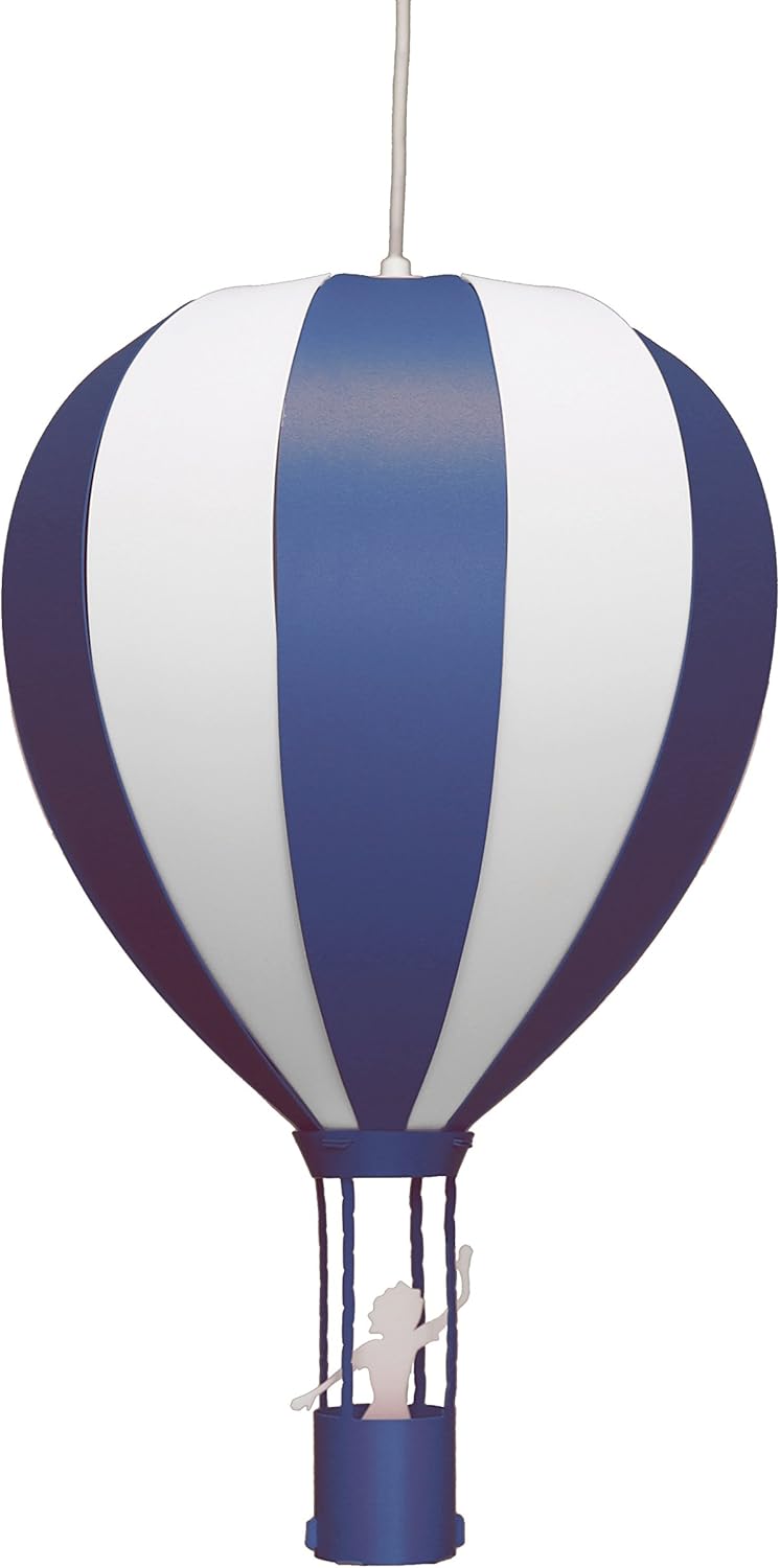 Lampadario da soffitto, a forma di mongolfiera, per bambino, colore: Blu - immagine 1