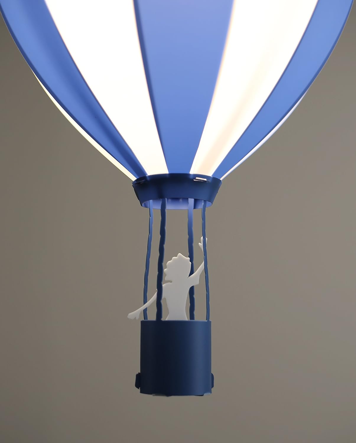 Lampadario da soffitto, a forma di mongolfiera, per bambino, colore: Blu - immagine 5
