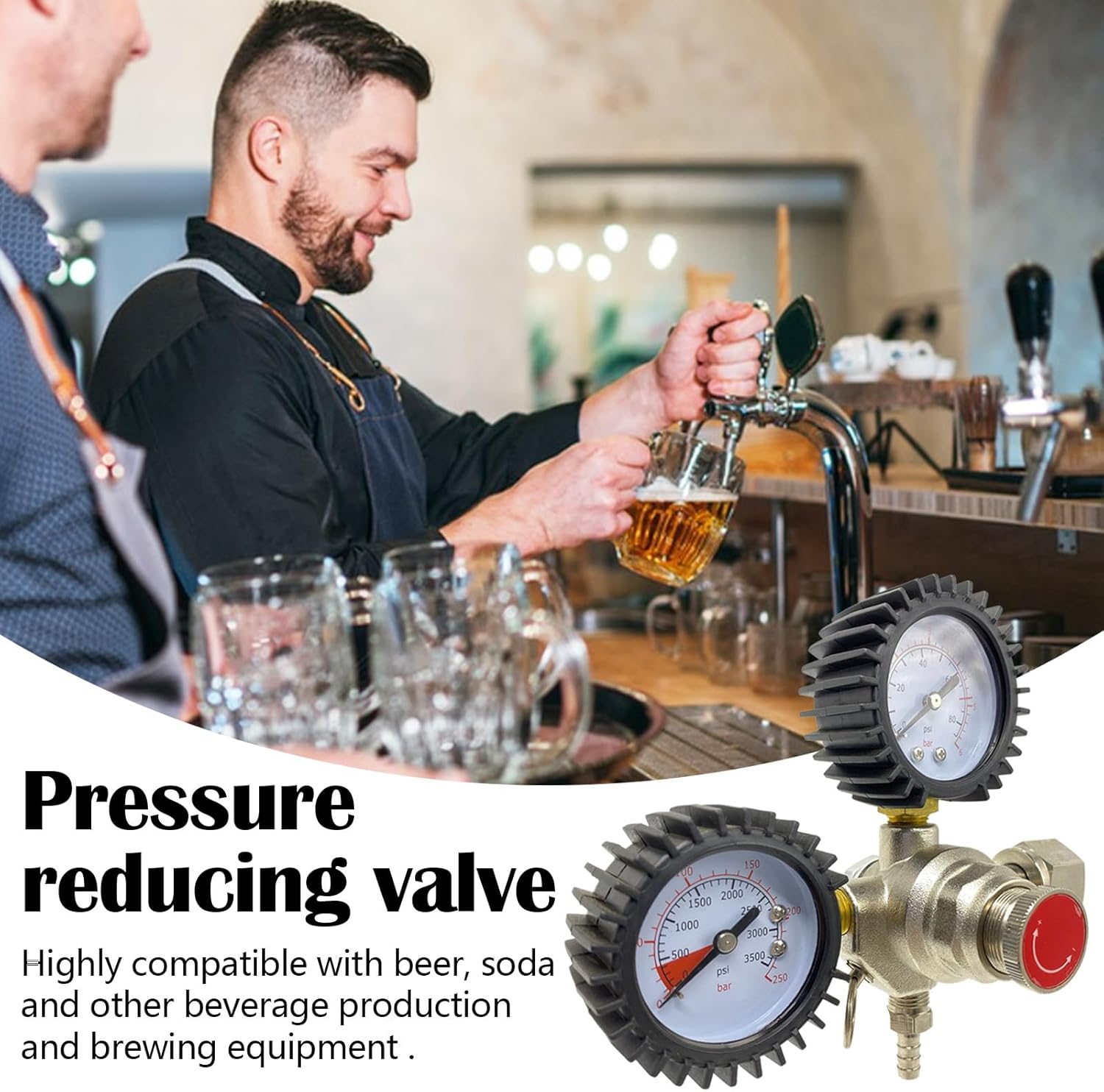 Riduttore di Pressione CO2 per Erogazione Birra - immagine 3