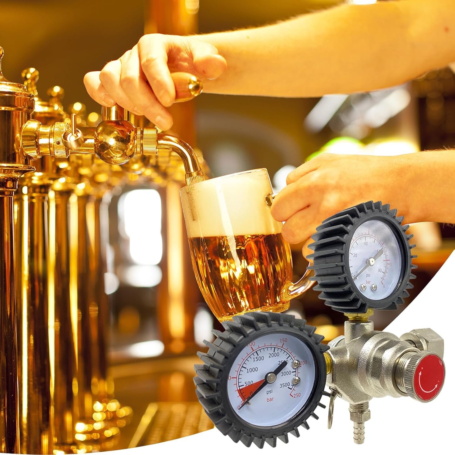 Riduttore di Pressione CO2 per Erogazione Birra - immagine 7