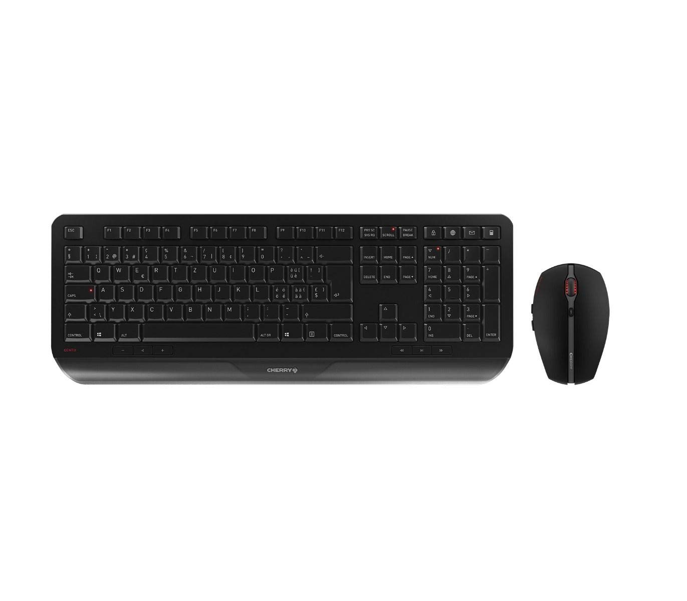 Cherry GENTIX DESKTOP - Set Tastiera e Mouse Wireless, Nero