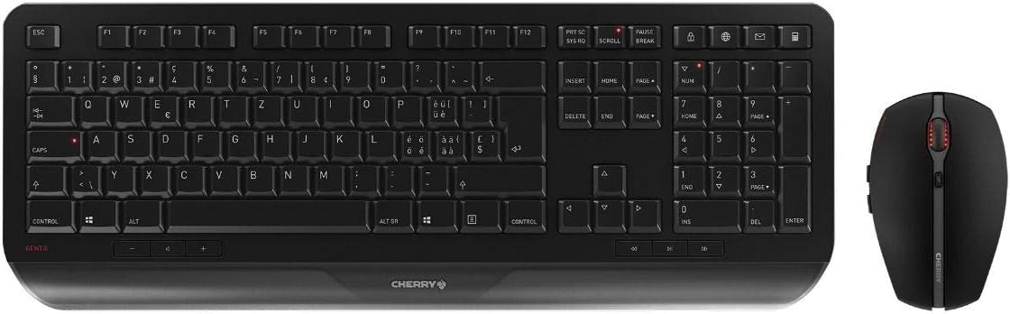 Cherry GENTIX DESKTOP - Set Tastiera e Mouse Wireless, Nero - immagine 1