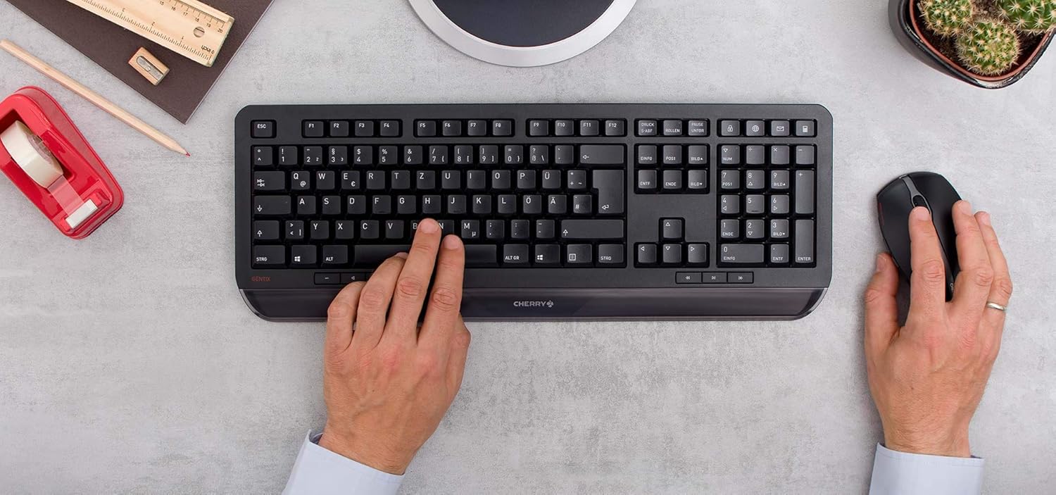 Cherry GENTIX DESKTOP - Set Tastiera e Mouse Wireless, Nero - immagine 2