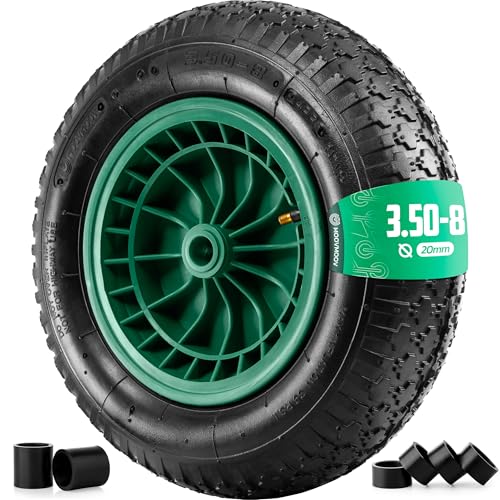 MOOVMOOV Ruota per Carriola 3.50-8 - Foro 20 mm