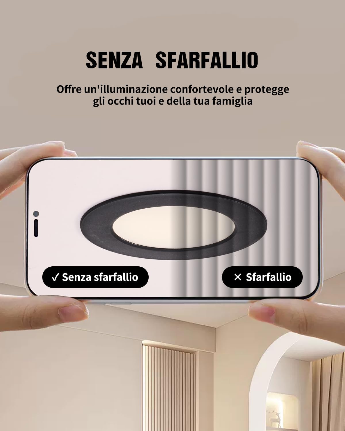 20 Faretti LED Incasso 5W Neri 3000K IP44 - immagine 4